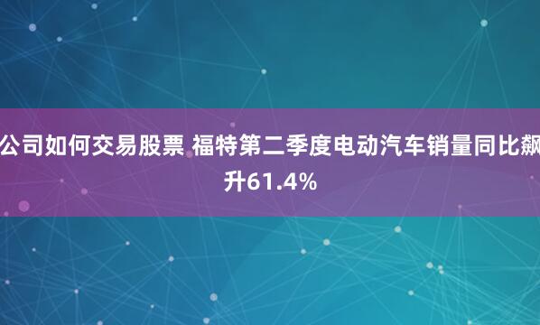公司如何交易股票 福特第二季度电动汽车销量同比飙升61.4%