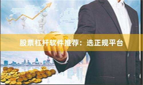 股票杠杆软件推荐:选正规平台