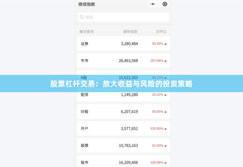 股票杠杆交易：放大收益与风险的投资策略
